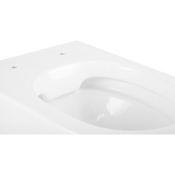 Унитаз подвесной безободковый Abber Bequem AC1100 с крышкой микролифт, Цвет производителя: белый фото 5