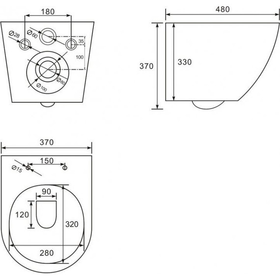 Унитаз подвесной безободковый Abber Bequem AC1100 с крышкой микролифт, Цвет производителя: белый фото 7