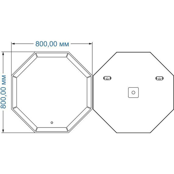 Зеркало Azario Renato 80 см фото 5
