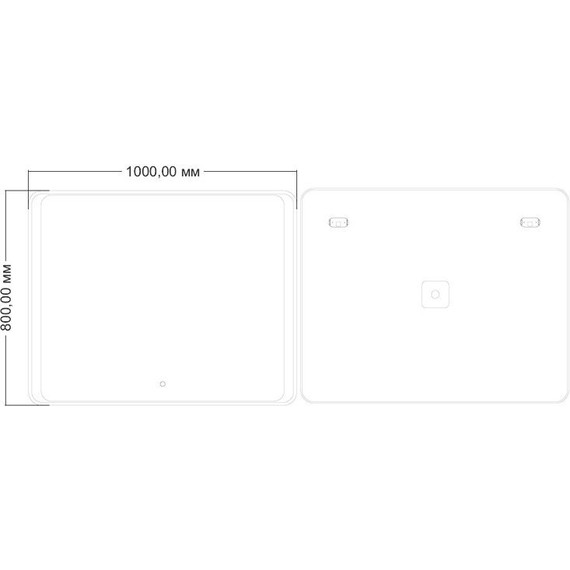 Зеркало Azario Valeria 100 см фото 3