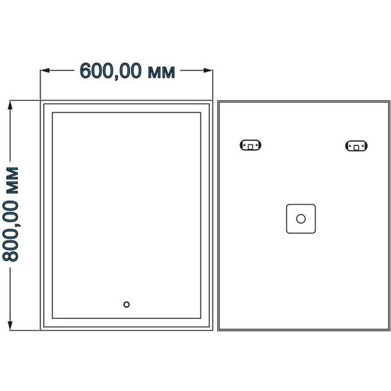 Зеркало Azario Minio Led 60 см фото 3