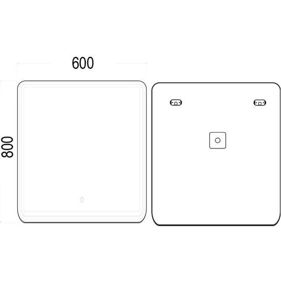 Зеркало-шкаф Azario Adriana 1Л Led 60 см - 4 Зеркало-шкаф Azario Adriana 1Л Led 60 см фото 4