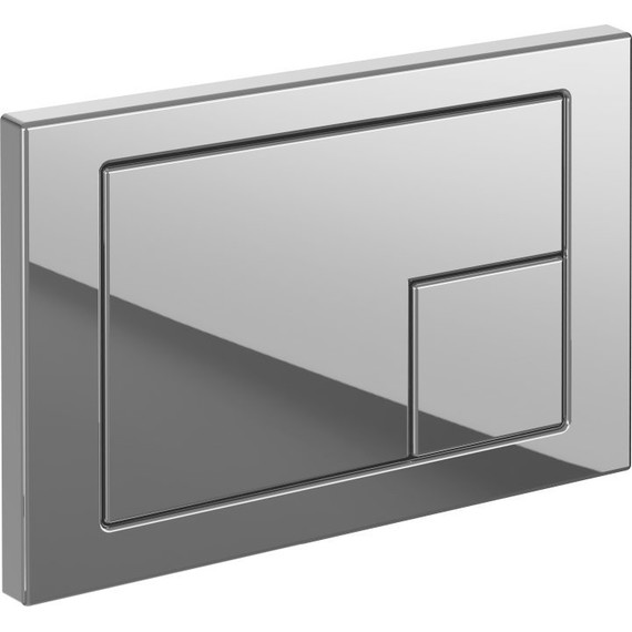 Кнопка смыва Cersanit Corner A64108, хром глянцевый фото 2