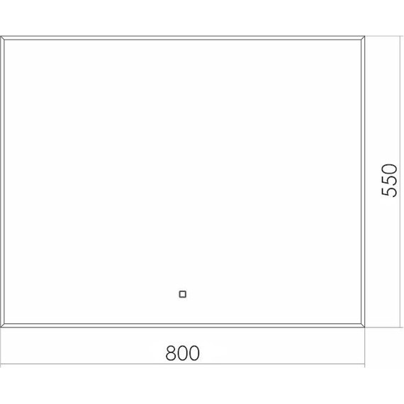 Зеркало Azario Алмина 80 см фото 4