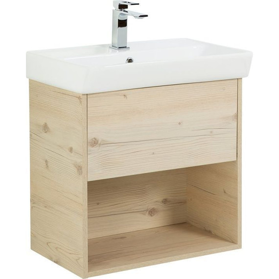 Тумба подвесная с раковиной BelBagno NEON-600-1C-SO-PB 60 см, Pino Bianco - 4 Тумба подвесная с раковиной BelBagno NEON-600-1C-SO-PB 60 см, Pino Bianco фото 4