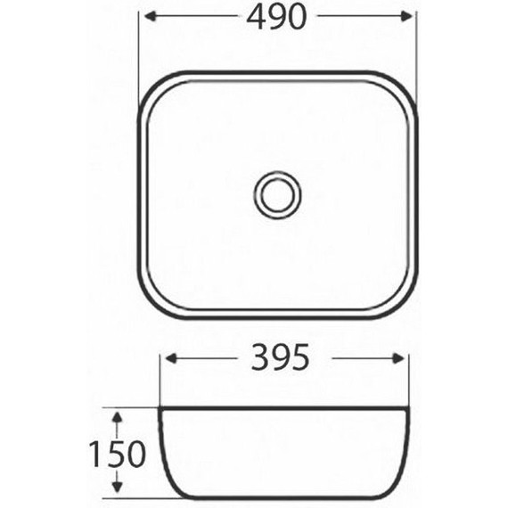 Раковина-чаша Azario 49 см AZ-2143 - 3 Раковина-чаша Azario 49 см AZ-2143 фото 3