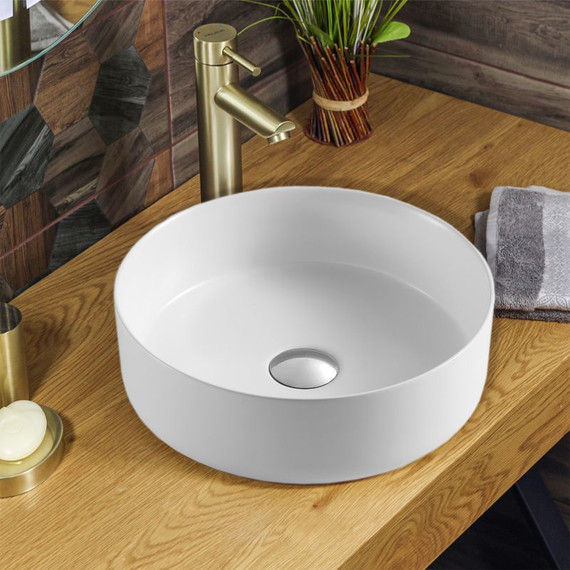 Раковина-чаша Azario 35 см AZ-3134-MW, белый матовый фото 2