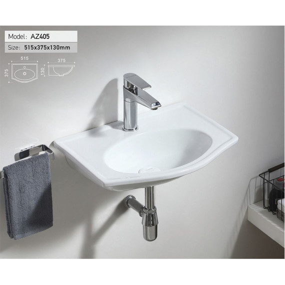 Раковина подвесная Azario 51 см AZ-405 фото 2