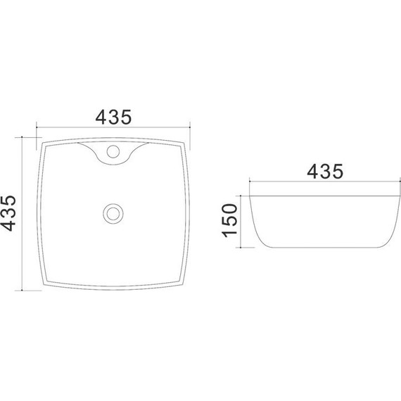 Раковина-чаша Azario 43 см AZ-4263 фото 3