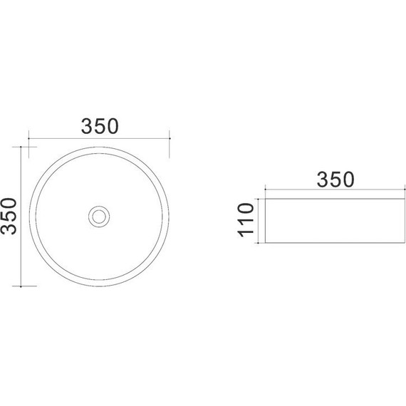 Раковина-чаша Azario 35 см AZ-4361 фото 3