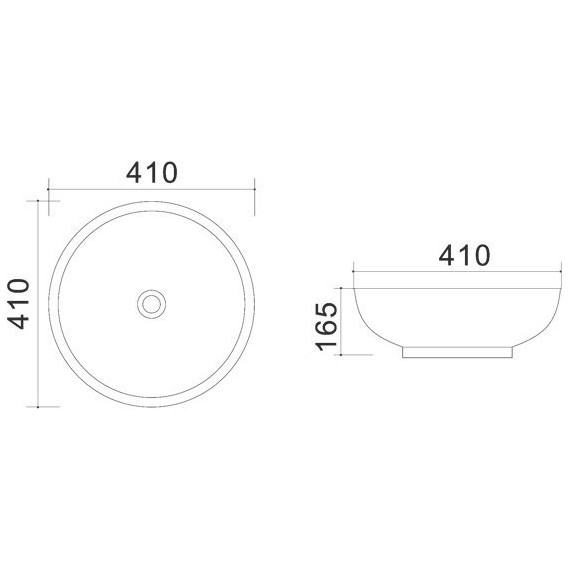 Раковина-чаша Azario 41 см AZ-4947 фото 3