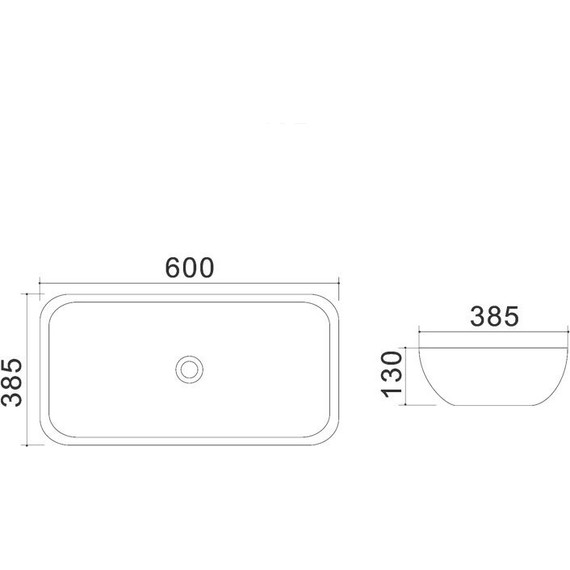 Раковина-чаша Azario 60 см AZ-4959B - 3 Раковина-чаша Azario 60 см AZ-4959B фото 3