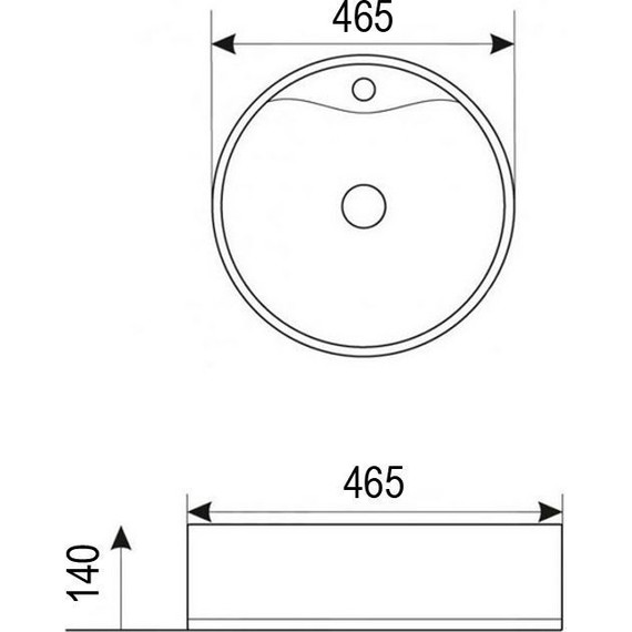 Раковина-чаша Azario 46 см AZ-4104 фото 3