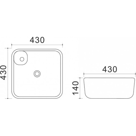 Раковина-чаша Azario 43 см AZ-41267 фото 3