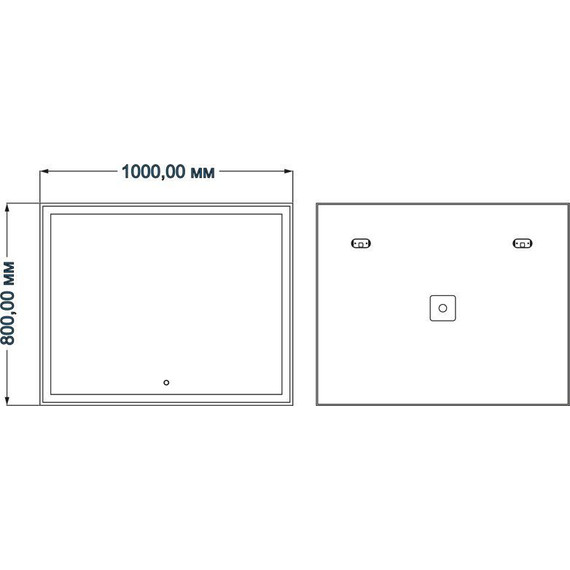 Зеркало Azario Minio Led 100 см фото 3