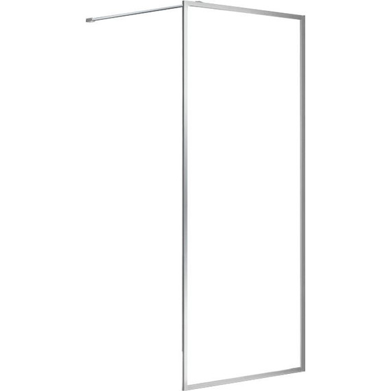 Душевая перегородка Azario Richmond Walk-in 80 см AZ-NAG 6310 800 silver с кронштейном в комплекте, хром/прозрачное фото 2