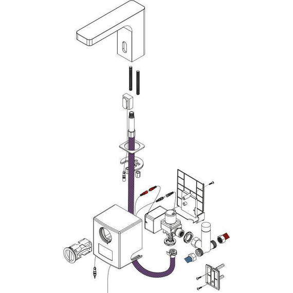 Смеситель для раковины сенсорный Timo Torne 4313/17F, золото матовое фото 13