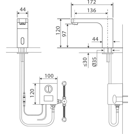Смеситель для раковины сенсорный Timo Torne 4313/00F фото 9