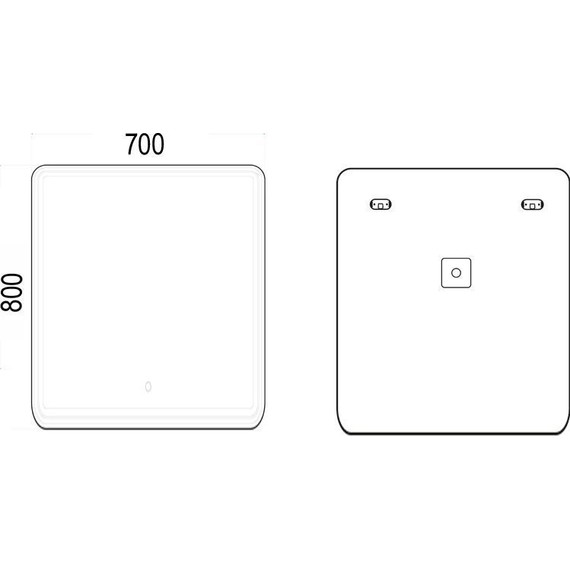 Зеркало-шкаф Azario Adriana 1П Led 70 см - 4 Зеркало-шкаф Azario Adriana 1П Led 70 см фото 4