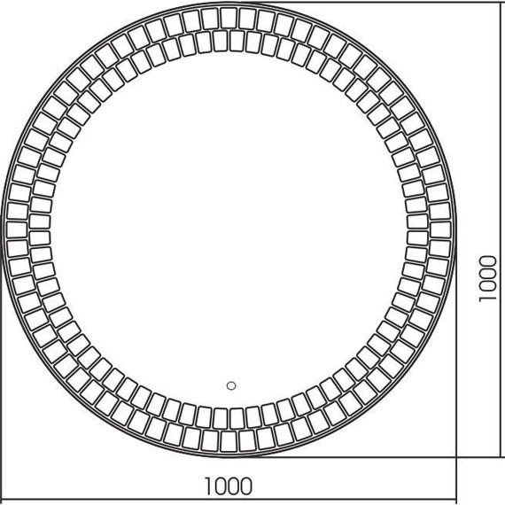 Зеркало Azario Армада Led 100 см фото 6
