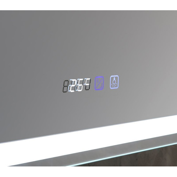 Зеркало-шкаф Azario Фиджи Led 50 см + часы - 3 Зеркало-шкаф Azario Фиджи Led 50 см + часы фото 3