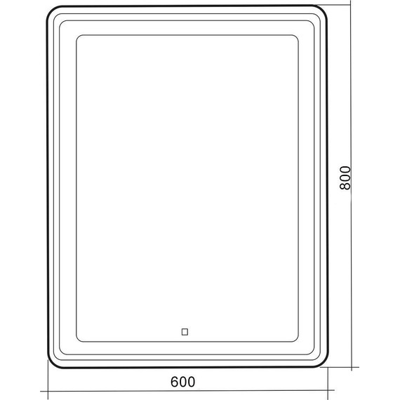 Зеркало Azario Мальта-лофт Led 60 см - 5 Зеркало Azario Мальта-лофт Led 60 см фото 5