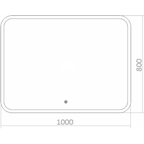 Зеркало Azario Стив Led 100 см ФР-00001346 фото 4