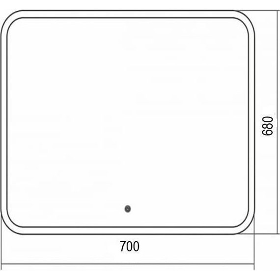 Зеркало Azario Стив Led 70 см ФР-00001755 - 3 Зеркало Azario Стив Led 70 см ФР-00001755 фото 3