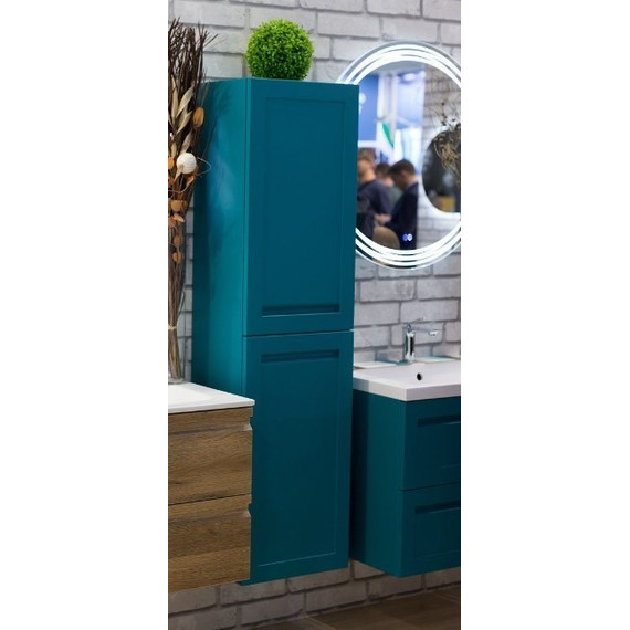 Пенал подвесной Art&Max AM-Platino-1500-2A-SO-TM 40 см, бирюзовый матовый фото 3