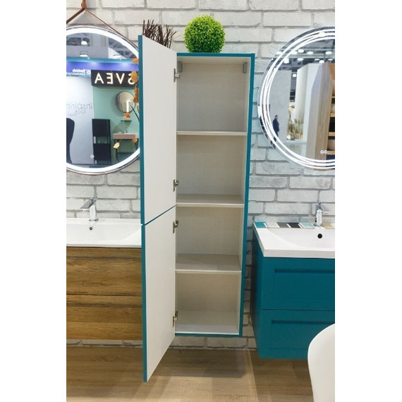 Пенал подвесной Art&Max AM-Platino-1500-2A-SO-TM 40 см, бирюзовый матовый фото 4