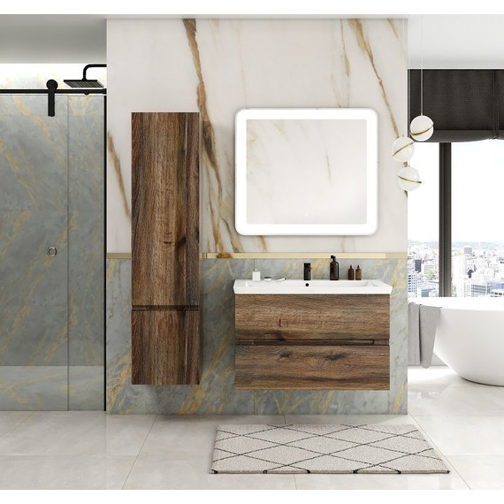 Пенал подвесной Art&Max AM-Techno-1600-AC-SO-LW646-L 40 см, дуб бомонд лофт фото 2