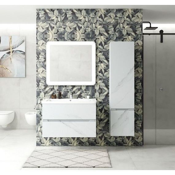 Пенал подвесной Art&Max AM-Techno-1600-AC-SO-MR960-R 40 см, монти мрамор фото 2