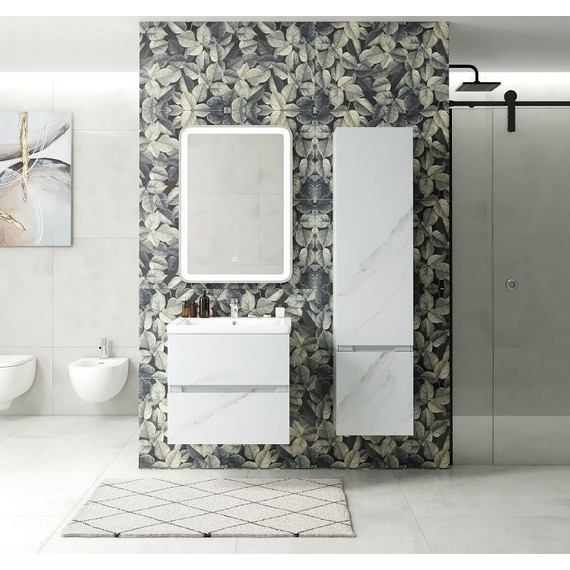 Пенал подвесной Art&Max AM-Techno-1600-AC-SO-MR960-R 40 см, монти мрамор фото 3