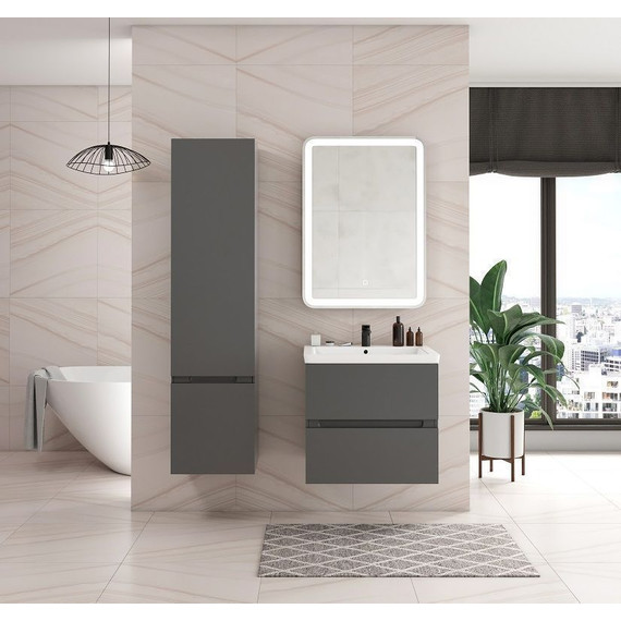 Пенал подвесной Art&Max AM-Techno-1600-AC-SO-ZB815-L 40 см, смоки софт фото 3