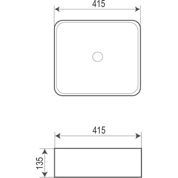 Раковина-чаша Azario 41 см AZ-7050DMB, черный фото 3