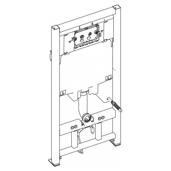 Инсталляция BelBagno BB002-80 с подвесным унитазом BelBagno Due BB3103CHR/SC - 12 Инсталляция BelBagno BB002-80 с подвесным унитазом BelBagno Due BB3103CHR/SC фото 12