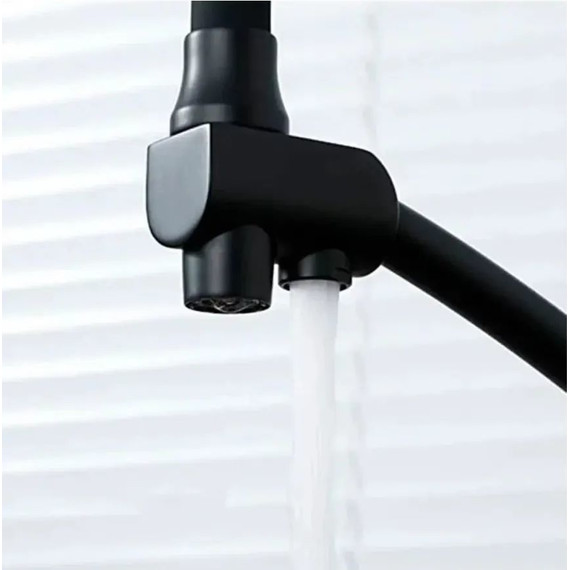 Смеситель для кухни Haiba HB76855-7, чёрный матовый - 4 Смеситель для кухни Haiba HB76855-7, чёрный матовый фото 4