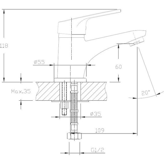 Смеситель для раковины Haiba HB1016 фото 2