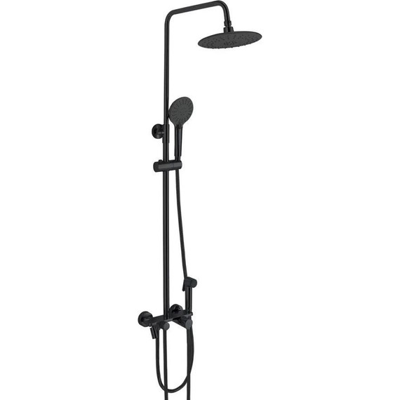 Душевая стойка Haiba HB24814-7, чёрный матовый фото 