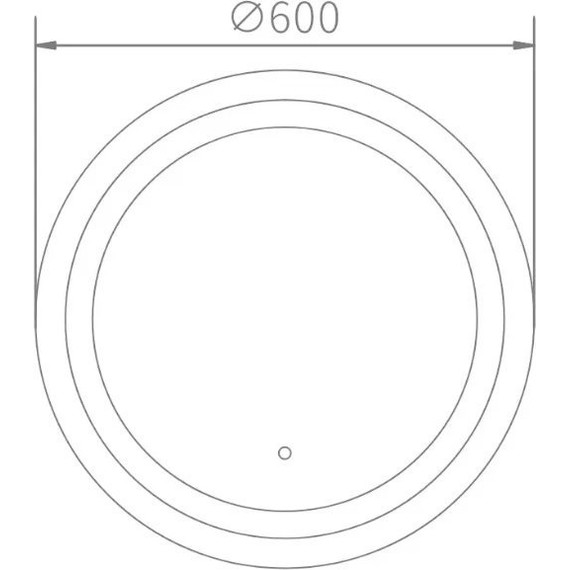 Зеркало Haiba Led 60 см HB662 - 2 Зеркало Haiba Led 60 см HB662 фото 2