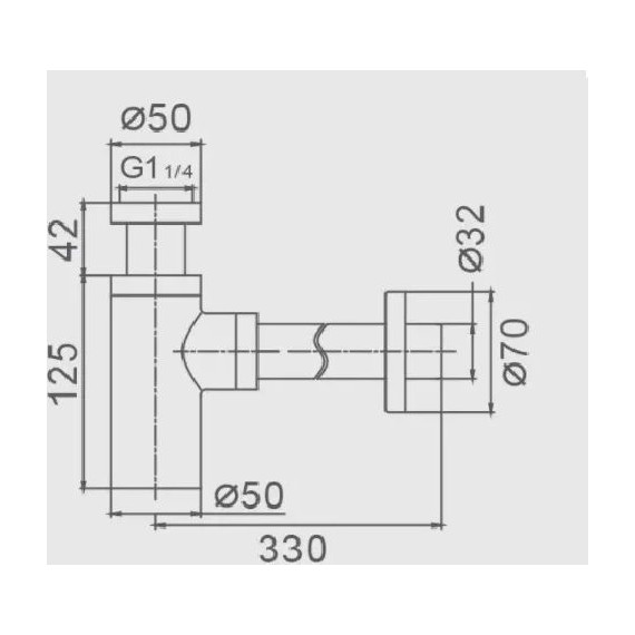 Сифон для умывальника Haiba HB80-1 фото 2