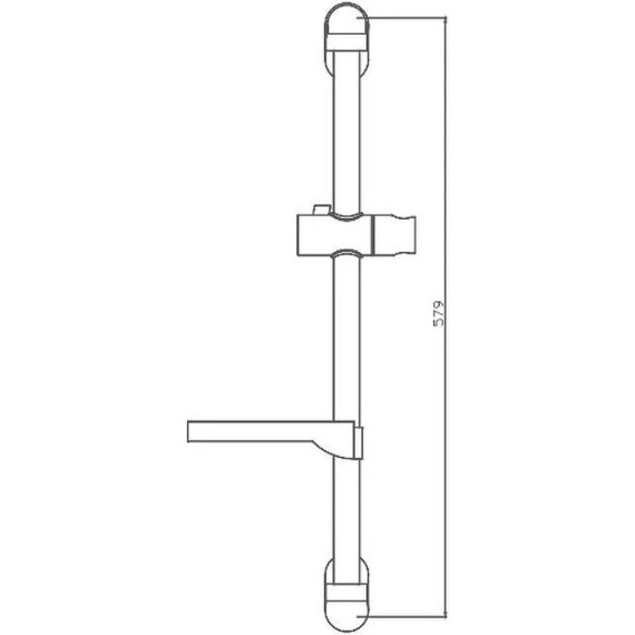 Душевая штанга Haiba 57 см HB8007 фото 3