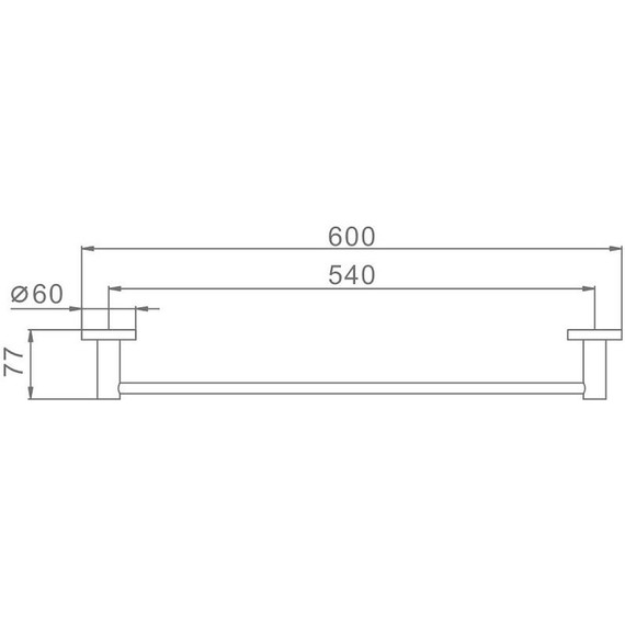 Полотенцедержатель Haiba 60 см HB8301 фото 2