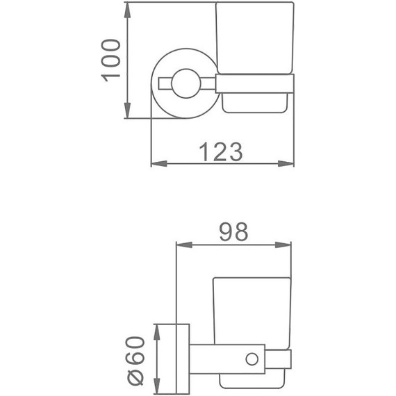 Стакан для зубных щеток Haiba HB8306 - 2 Стакан для зубных щеток Haiba HB8306 фото 2