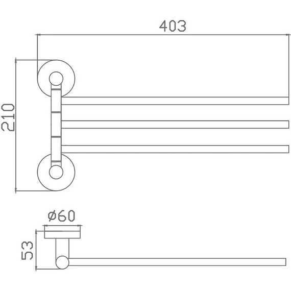 Держатель для полотенца Haiba HB8313 фото 2