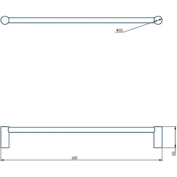 Полотенцедержатель Haiba HB8401-7, цвет чёрный матовый фото 2
