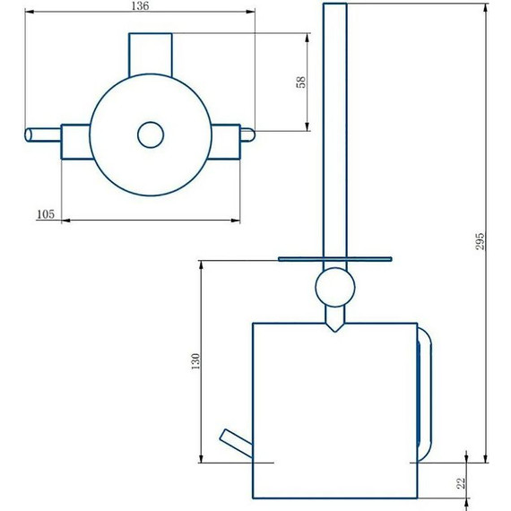 Держатель для туалетной бумаги Haiba HB8411 фото 2