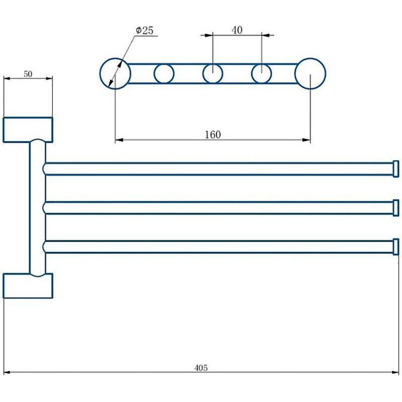 Держатель для полотенца Haiba HB8413 фото 2