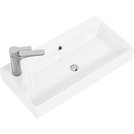 Тумба универсальная с раковиной Dreja Slim 65 см 99.0401, белый глянцевый - 4 Тумба универсальная с раковиной Dreja Slim 65 см 99.0401, белый глянцевый фото 4