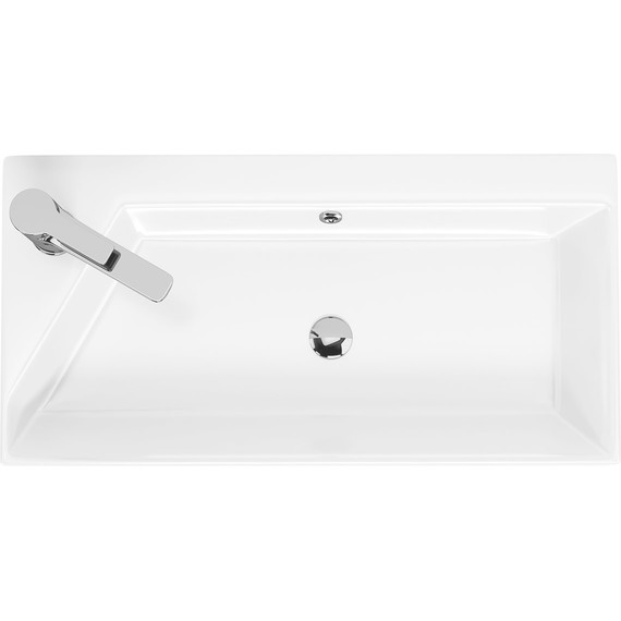 Тумба универсальная с раковиной Dreja Slim 65 см 99.0501, дуб кантри/белый глянцевый фото 14